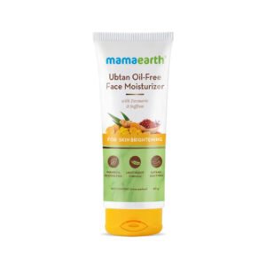 MamaEarth Ubtan Oil-Free Face Moisturizer with Turmeric & Saffron for Skin Brightening (80 g)